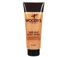 Woody's Hair And Kūno prausiklis prausiklis kūnui ir plaukams, 296 ml