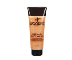 Woody's Hair And Kūno prausiklis prausiklis kūnui ir plaukams, 296 ml