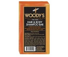 Woody's Hair &amp; Body Šampūnas Bar kietasis šampūnas plaukams ir kūnui, 227 g