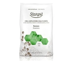 Žemoje temperatūroje besilydantis vaškas depiliacijai Starpil, su rozmarinais, 1kg