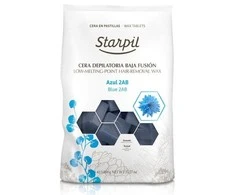 Žemoje temperatūroje besilydantis vaškas depiliacijai Starpil, mėlynas, 1kg