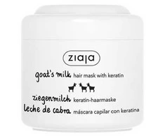 Ziaja Leche Tiesinanti plaukų kaukė su Keratinu De Cabra Mascarilla Para El Cabello Fortalecedora con Keratina 200ml