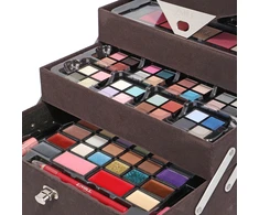 ZMILE COSMETICS Beauty Case Velvety (Dark Pilkas) Limited Edition dekoratyvinės kosmetikos rinkinys