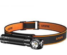 Du viename priekinis žibintas Superfire TH04, 600 lm, USB-C