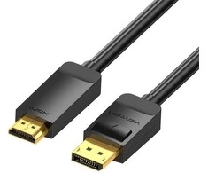 Vention 4K 30Hz DisplayPort 1.2 - HDMI 1.4 kabelis 2m - Juodas