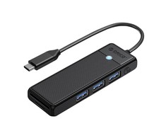 Adapterio šakotuvas 4in1 Orico USB A3.0x3+TF/SD3.0x1