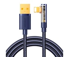 Kampinis kabelis prie USB-A / Lightning / 1.2 m Joyroom S-UL012A6 (mėlynas)