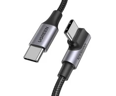 Kampinis kabelis USB-C į USB-C UGREEN US334 5A, PD 100W, 2m (juodas)
