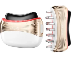 ANLAN 02-AGSY53-02A 2-in-1 Face and Head Massager