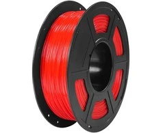 Anycubic TPU Filament (Transparent Raudona) 1kg