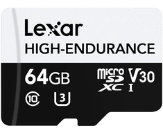Atminties kortelė Lexar High-Endurance Micro SDHC/Micro SDXC 64GB memory card