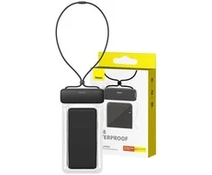 Vandeniui atsparus telefono dėklas Baseus AquaGlide (juodas)