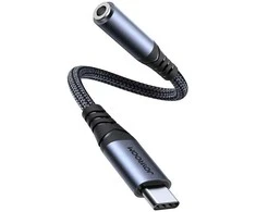 Garso adapteris Joyroom SY-C01 Type-C iki 3.5 mm (juodas)