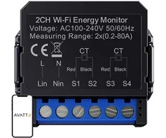 Avatto WiFi WPM16-2 smart bi-directional energy meter
