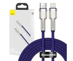 Baseus Cafule Series USB-C kabelis for Lightning, 20W, 2m violetinės spalvos