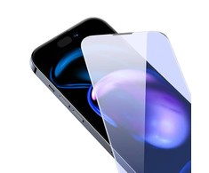 Baseus Crystal Tempered Glass Anti-mėlyna šviesa ir dulkėms atsparus 0.3 mm, skirtas iPhone 14 Pro Max (2 vnt)