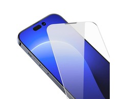 Baseus Crystal grūdintas stiklas, atsparus dulkėms 0.3 mm, skirtas iPhone 14 Pro (1 vnt)