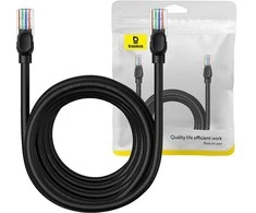 Baseus Ethernet CAT5, 8 m tinklo kabelis (juodas)