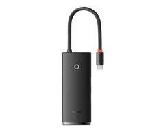 5in1 Baseus Lite serija USB-C 3x USB 3.0 + USB-C + HDMI šakotuvas (fekete)
