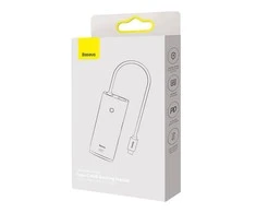 Jungčių stotelė / adapteris USB C kištukas - 2xUSB3.0, HDMI, USB C PD (krovimo), SD/Micro SD lizdai BASEUS