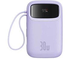 Baseus QPow 2 10000mAh 30W 2xUSB-C maitinimo blokas (violetinė)
