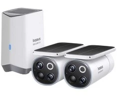 Baseus S1 Pro 3K Dual outdoor camera baltas