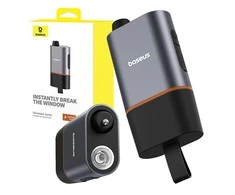 Baseus Sharp Tool apsauginis plaktukas Langų daužymas+apsauginio diržo pjovimas - juodas