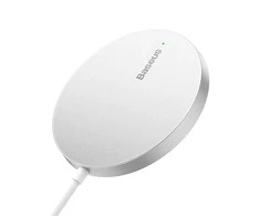 „Baseus Simple Mini3“ magnetinis belaidis įkroviklis 15 W (Sidabrinis)