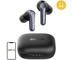 Belaidės ausinės TWS EarFun Air Pro 4, ANC (juoda)