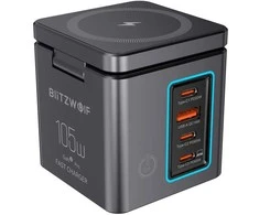 „Blitzwolf BW-i113 GaN“, USB-A, 3xUSB-C, 105W tinklo įkroviklis