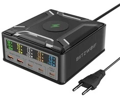 Sieninis įkroviklis Blitzwolf BW-S26 250W (juodas)