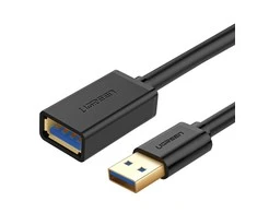 USB 3.0 kabelis UGREEN 10368B, vyriškas, 1 m (juodas)