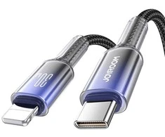 Kabelis USB-C Lightning Joyroom S-A42 30W 1.2m juodos spalvos