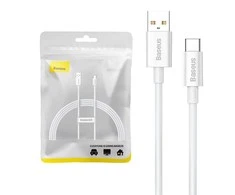USB laidas per USB-C Baseus Superior 100 W 1.5 m (baltas)