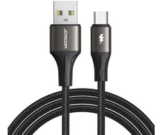 Joyroom Light-Speed USB kabelis į Micro SA25-AM3, 3A, 1.2 m (juodas)