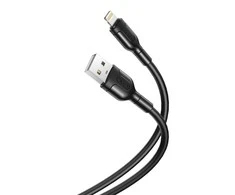 USB laidas prie Lightning XO NB212, 2.1A 1m (juodas)