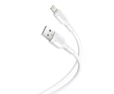 XO kabelis NB212 USB - Lightning 1,0 m 2,1A baltos spalvos