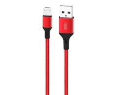 USB kabelis į Micro USB XO NB143, 2m (raudonas)