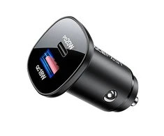 Automobilinis įkroviklis Acefast B1 Mini 38W USB-C+USB-A juodas