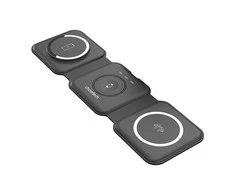 Choetech T588-F 3in1 magnetinis belaidis įkroviklis 15W (juodas)