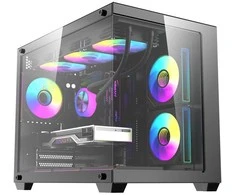 DarkFlash B275 PRO computer case (juodas) + 6 fans