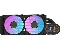 „Darkflash DH240D v2“ procesoriaus vandens aušintuvas (juodas)