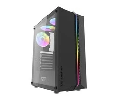 Kompiuterio korpusas Darkflash DK151 LED su 3 ventiliatoriais - juodas