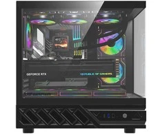 DarkFlash DS950 computer case (juodas) + 6 fans