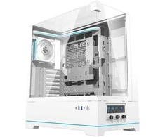 Darkflash DY450 PRO kompiuterio dėklas su ventiliatoriumi (baltas)