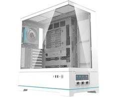 Darkflash DY451 PRO kompiuterio dėklas su ventiliatoriumi (baltas)