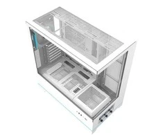 Darkflash DY451 PRO kompiuterio dėklas su ventiliatoriumi (baltas)