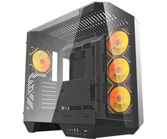 Darkflash DY470 kompiuterio korpusas juodos spalvos + 4 fans + GPU bracket