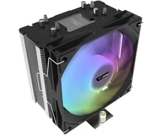 Procesoriaus Aušintuvas - DarkFlash S31 ARGB Juodas 120 × 120 × 25 mm 800–1 800 Aps./min. Hidroguolių Ventiliatorius Intel LGA 1851/1700/12XX/115X AMD AM5/AM4 Lizdams Juodas