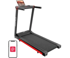 DeerRun A1 Pro Foldable Electric Treadmill (Juodas and Raudona)